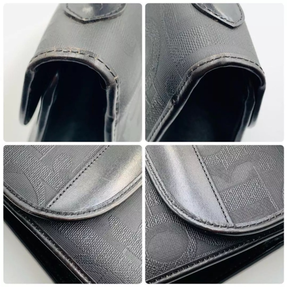 Christian Dior Black Trotter Coated Canvas Top Handle Bag - Picture 7 of 9